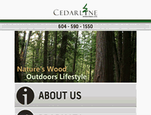 Tablet Screenshot of cedarline.net